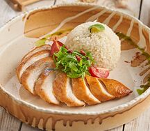 Куриная грудка с рисом 