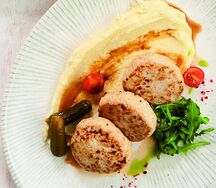 Котлеты из курицы с пюре