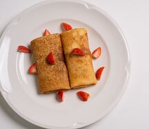 Блины с творогом и крем-сыром