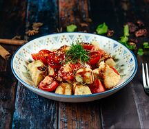 Салат с Жаренными баклажанами 
