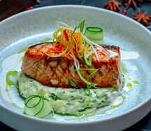 Лосось в сливочном соусе