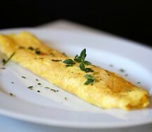 Омлет с ветчиной и сыром