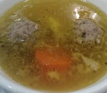 Бозбаш (тефтельки из говядины) в лаваше