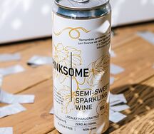 Drinksome Вино безалкогольное полусладкое игристое