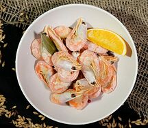 Пивные креветки отварные