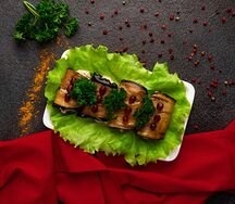 Бадриджани с грецкими орехами