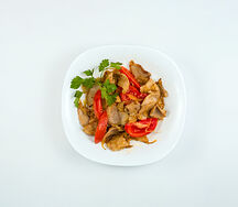 Куриная печень жареная с луком