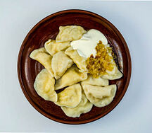 Вареники с клубникой