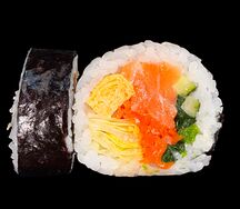 Кимпаб с копчёным лососем
