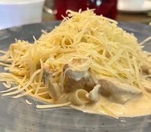 Тальятелле с грибами и курицей