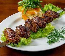 Шашлык из печени