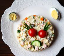 Оливье с курочкой
