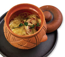 Мясо по-французски в горшочке