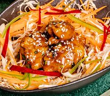 Курица в меде и кунжуте / honey sesame chicken 