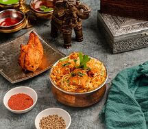 Куриный дум бирьяни / Chicken dum biryani