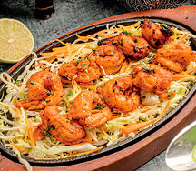 Сырная креветки тикка Cheesy shrimp tikka