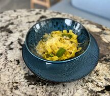 Паста с уткой и шпинатом