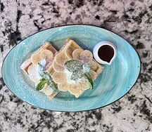 Вафля с шоколадом и бананом