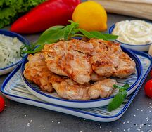 Шашлык куриный из филе бедра на мангале