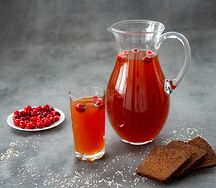 Квас с клюквой
