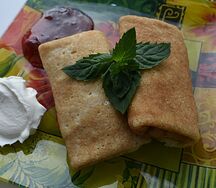 Блинчик с ветчиной и сыром