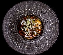 Лапша гречневая с беконом
