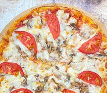 Пицца курица с грибами