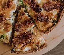 Киш с курицей и грибами
