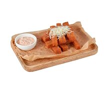 Гренки с соусом тартар
