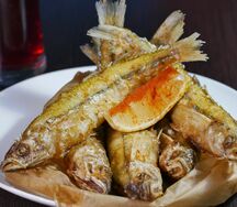 Жареная корюшка