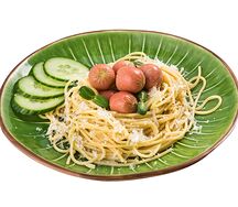 Спагетти с сосисками