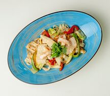 Лапша с морепродуктами