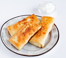 Блины с творогом