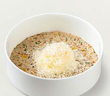 Каша из злаков с яйцом пашот