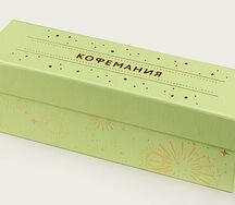 Зеленая подарочная упаковка на 4 десерта