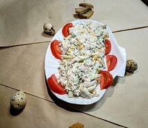 Салат куриный с кукурузой 