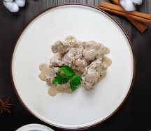 Печень куриная в сметанном соусе