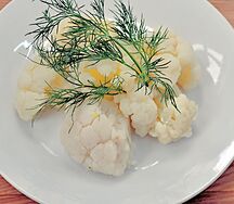 Цветная капуста на пару
