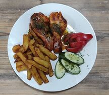 Куриные ножки с фри