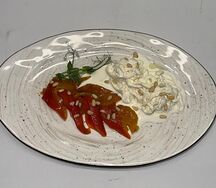 Запеченный перец со страчателлой