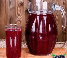 Морс из клюквы и черной смородины