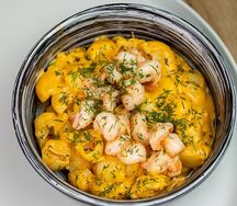Мак энд чиз с креветками