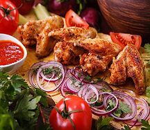 Шашлык из куриных крылышек