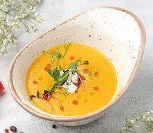 Крем-суп из тыквы с сыром фета