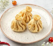 Хинкали с говядиной жареные