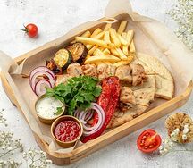 Греческие сувлаки с курицей