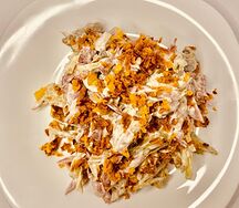 Салат Мясной с жареными грибами
