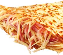 Блин с ветчиной и сыром