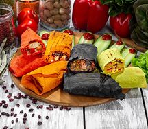 Шаурма Куркума с котлеткой и соусом барбекю