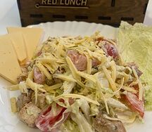 Салат Цезарь с курицей